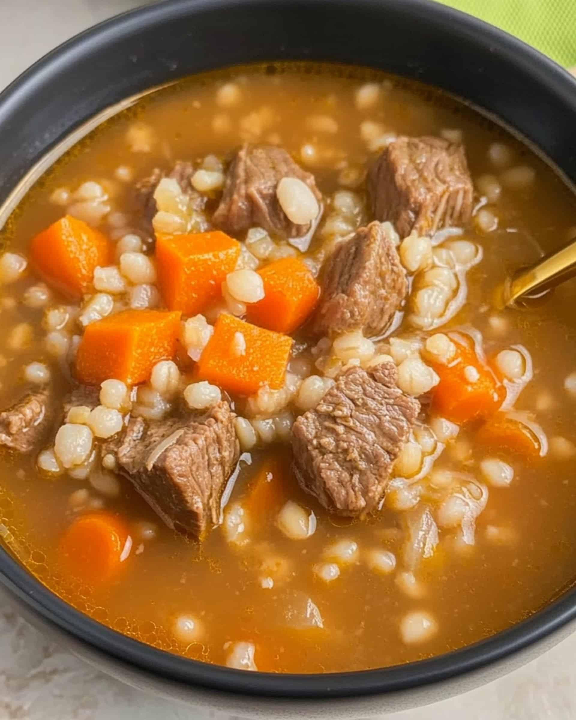 Easy Beef Barley Soup Recipe