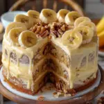 Heavenly Banana Walnut Cream Cake 2 Heavenly Banana Walnut Cream Cake