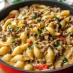 Creamy Beef and Shells 2 Creamy Beef and Shells