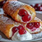 Deep-Fried Cherry Filled Cheesecake 2 Deep-Fried Cherry Filled Cheesecake