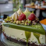 Heavenly Pistachio White Chocolate Cheesecake 2 Heavenly Pistachio White Chocolate Cheesecake