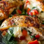 Stuffed Chicken Breast with Vegetables and Cheese 2 Stuffed Chicken Breast with Vegetables and Cheese