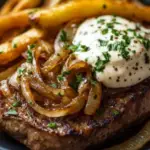 Grilled Steak with Caramelized Onions 2 Grilled Steak with Caramelized Onions