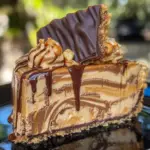 Nutty Peanut Butter Cheesecake with Chocolate Swirl 2 Nutty Peanut Butter Cheesecake with Chocolate Swirl