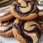 Peanut Butter Brownie Swirl Cookies 2 Peanut Butter Brownie Swirl Cookies