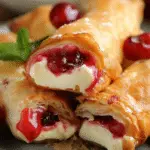 Cherry Cheesecake Egg Rolls