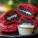 Deep-Fried Red Velvet Cheesecake Oreos 2 Deep-Fried Red Velvet Cheesecake Oreos