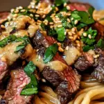 Garlic Butter Steak Noodles 2 Garlic Butter Steak Noodles