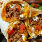 Nacho Cheese Beef Wrap