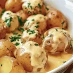 Creamy Garlic Sauce Baby Potatoes 2 Creamy Garlic Sauce Baby Potatoes