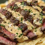 Spicy Cajun Steak with Creamy Alfredo Pasta 2 Spicy Cajun Steak with Creamy Alfredo Pasta