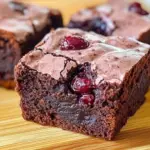 Chewy Chocolate Cherry Brownies 2 Chewy Chocolate Cherry Brownies