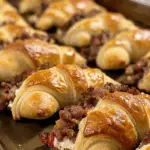 Rotel Sausage and Cream Cheese Crescents