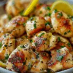Lemon Garlic Chicken Bites 2 Lemon Garlic Chicken Bites