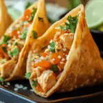 Chicken Wonton Tacos 2 Chicken Wonton Tacos