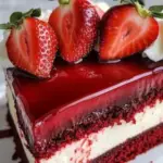 Red Velvet Strawberry Cheesecake 2 Red Velvet Strawberry Cheesecake