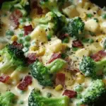 Creamy Garlic Parmesan Broccoli Bacon
