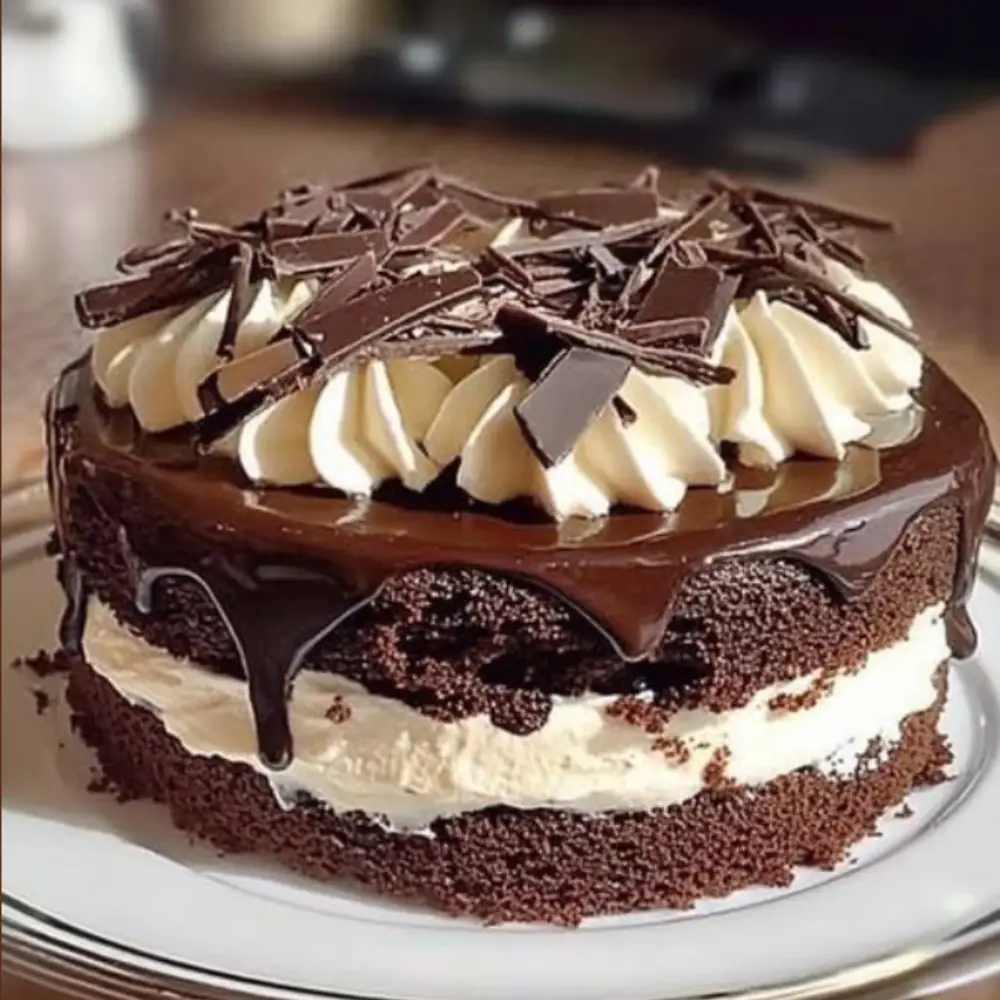 Chocolate Cake with Cream Cheese Filling