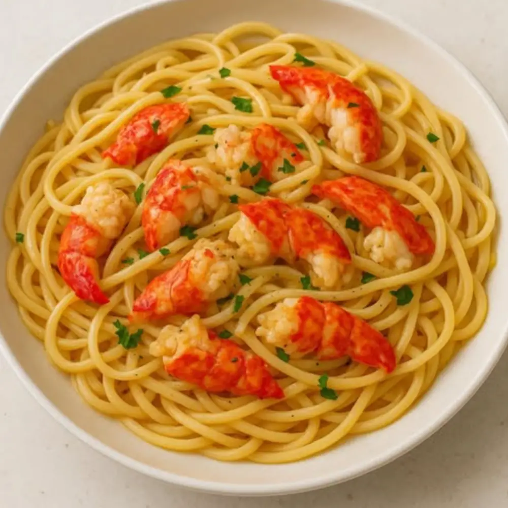 Garlic Lobster Pasta