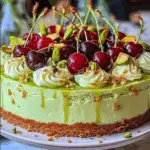 Lemon-Lime Cherry Pistachio Cheesecake 3 Lemon-Lime Cherry Pistachio Cheesecake