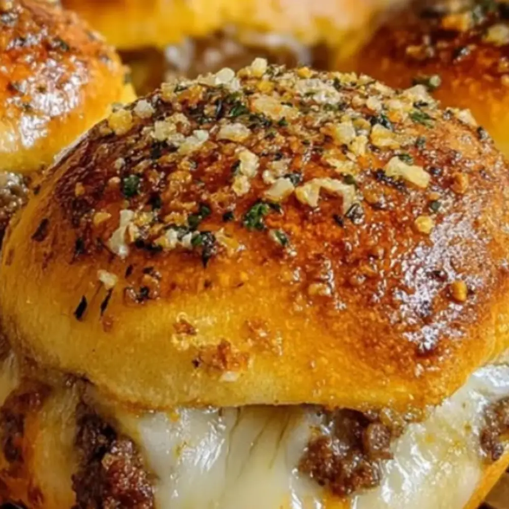 Garlic Parmesan Cheeseburger Bombs