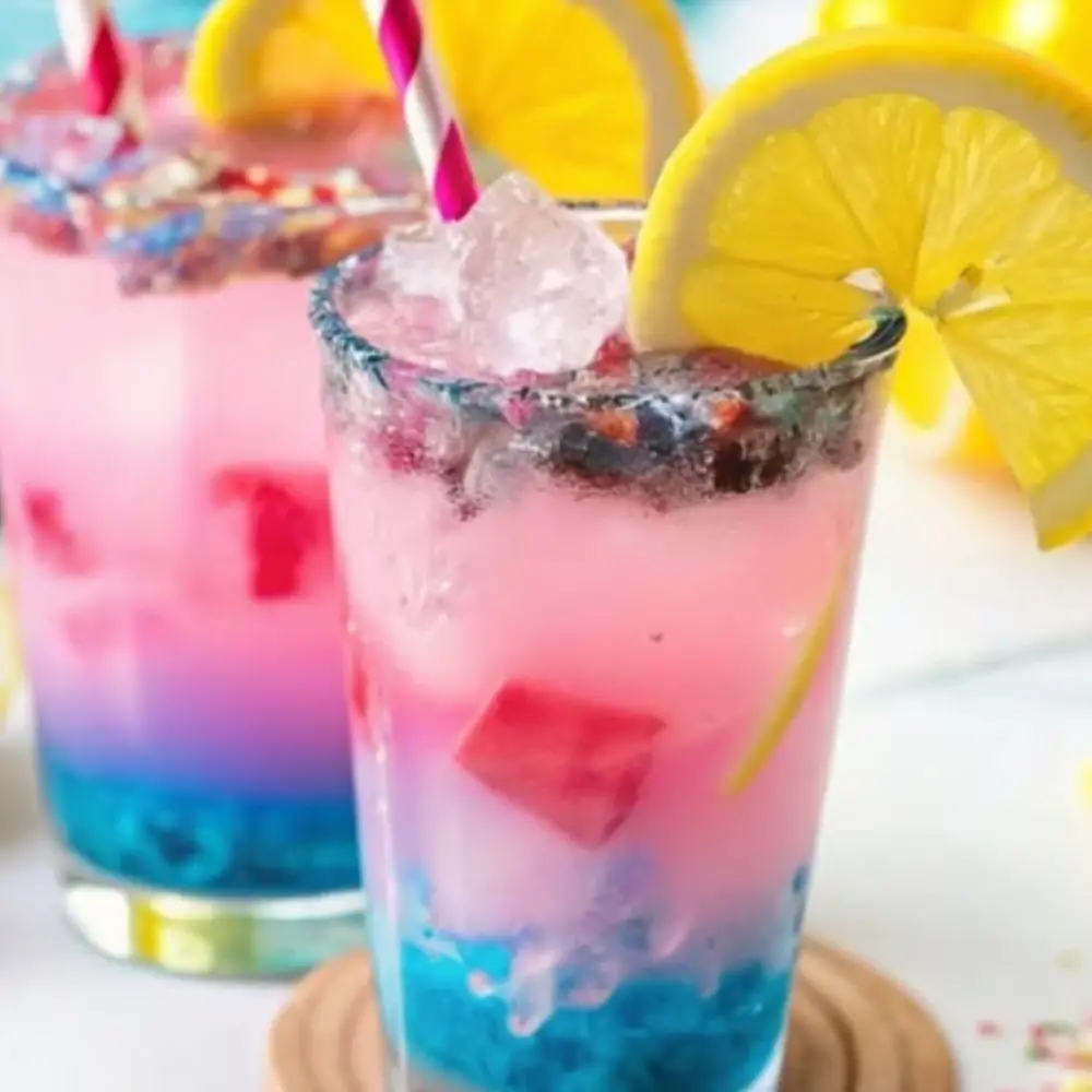 Homemade Unicorn Lemonade