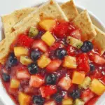 Fresh Fruit Salsa with Cinnamon Chips 3 Fresh Fruit Salsa with Cinnamon Chips