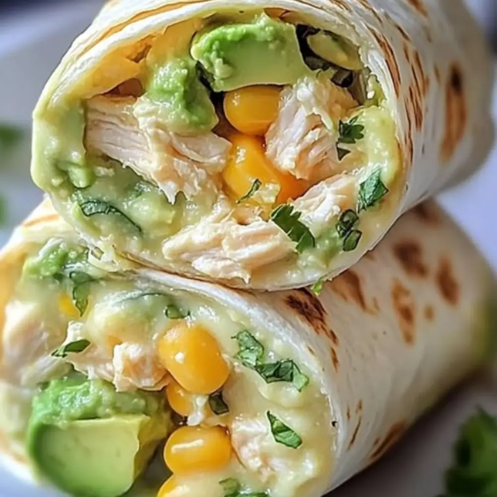 Chicken Avocado Ranch Burritos