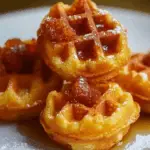 Sweet Cornbread Waffle Bites with Creamy Honey Butter Syrup 3 Sweet Cornbread Waffle Bites with Creamy Honey Butter Syrup