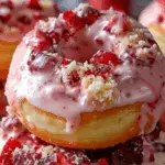 Strawberry Cheesecake Stuffed Donuts