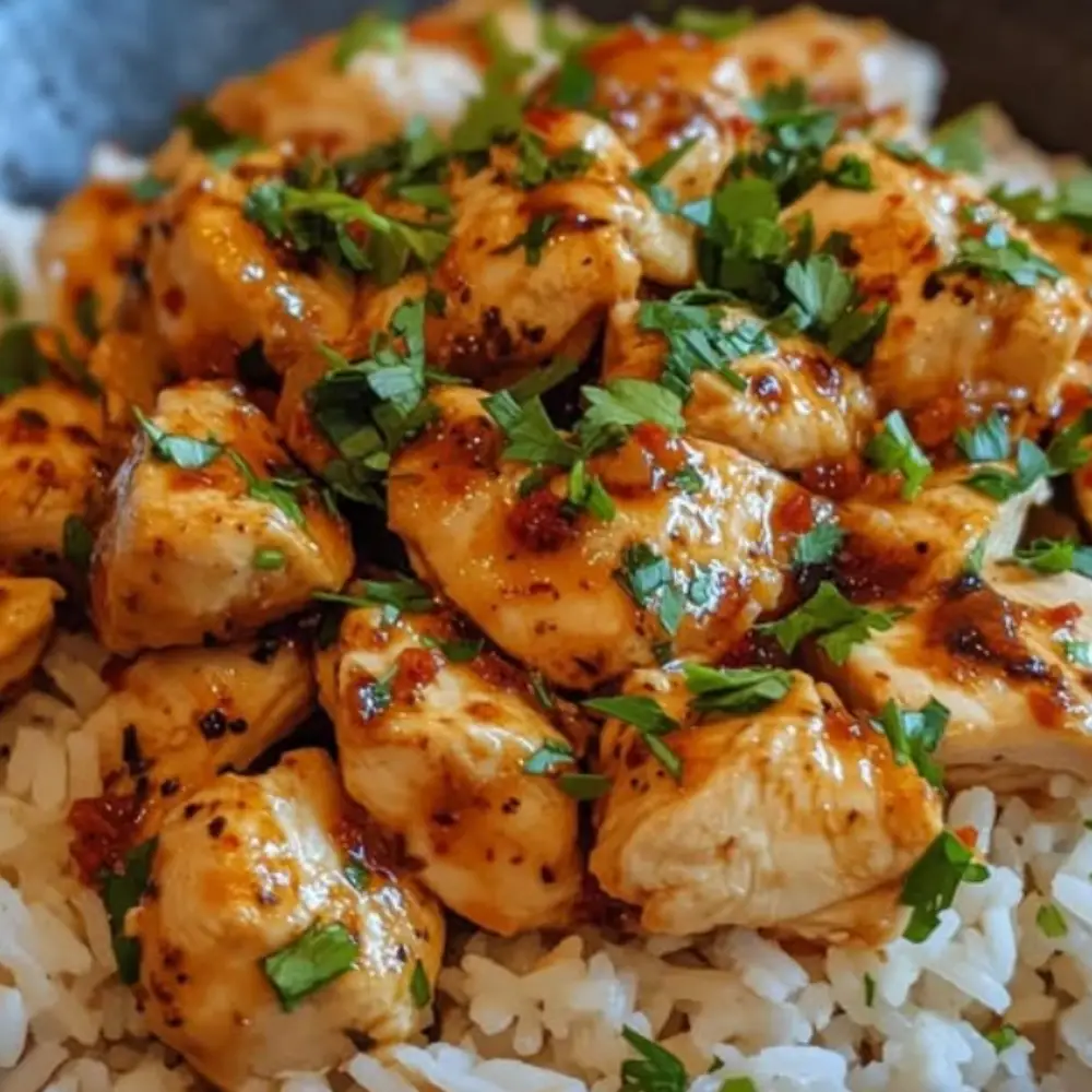Flavor-Packed Spicy Garlic Butter Chicken with Savory Rice