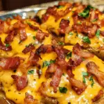 Bacon Cheeseburger Twice-Baked Idaho Potatoes 3 Bacon Cheeseburger Twice-Baked Idaho Potatoes