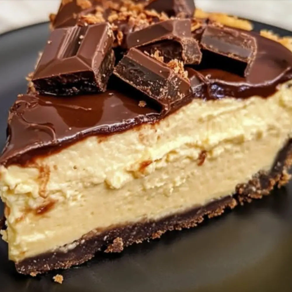 Twix Cheesecake Pie