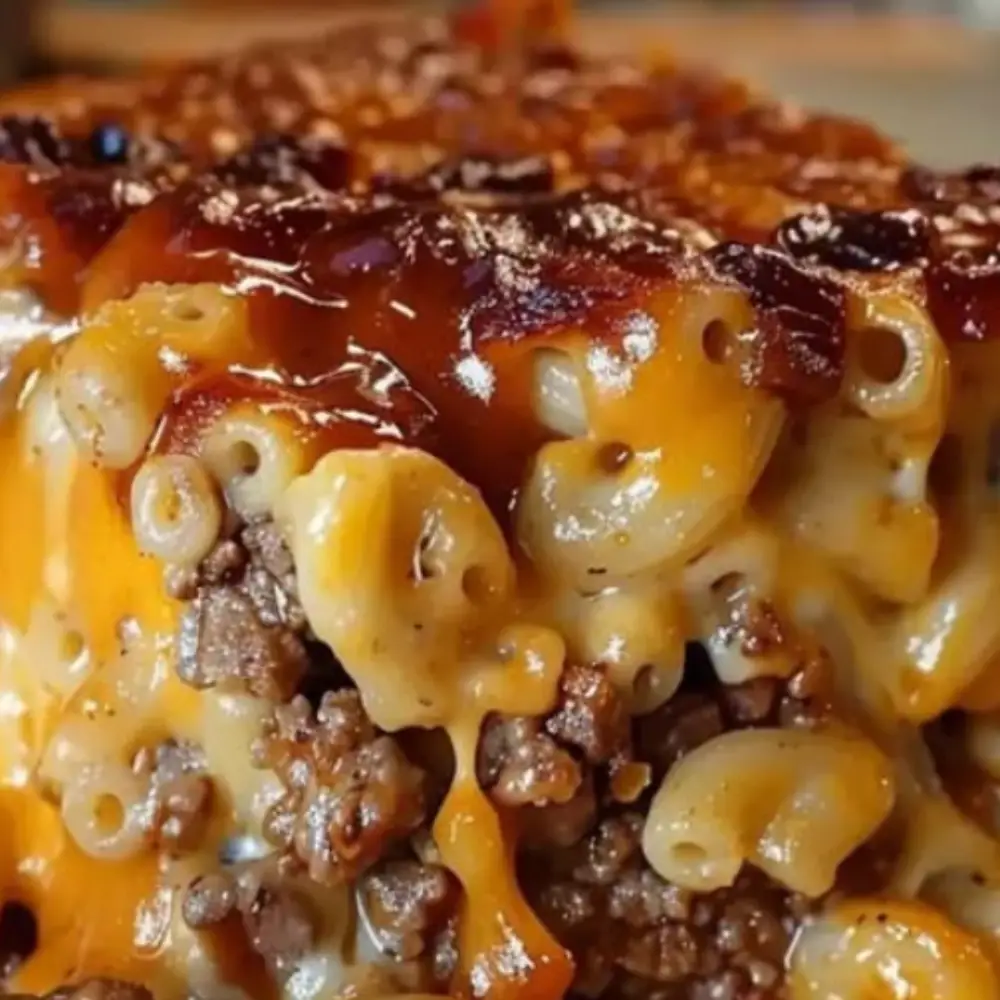 Mac and Cheese Meatloaf Casserole