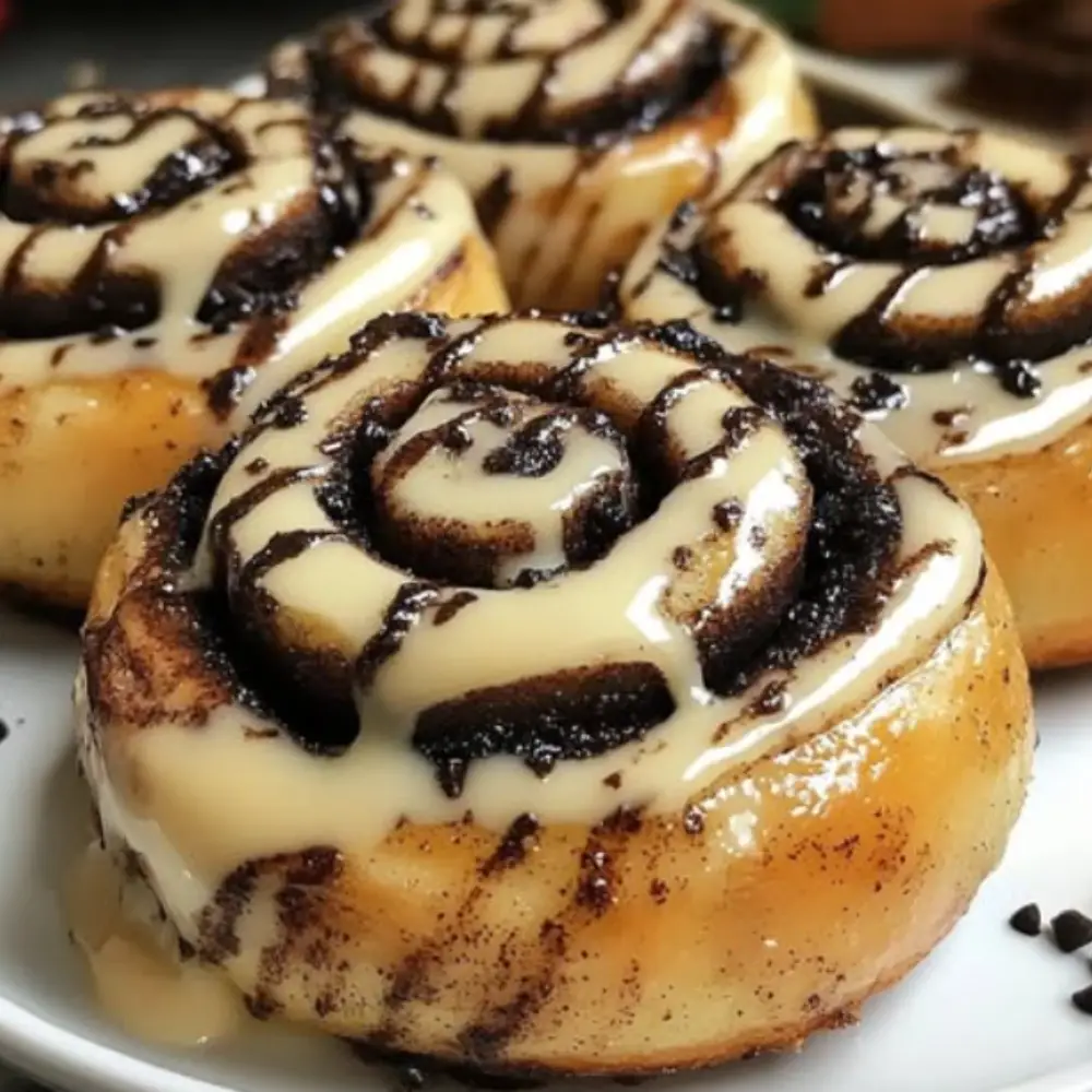 Oreo-Stuffed Cinnamon Rolls