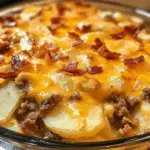 Scalloped Potato and Beef Casserole 2 Scalloped Potato and Beef Casserole