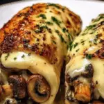 Cheesy Garlic Butter Mushroom Stuffed Chicken 3 Cheesy Garlic Butter Mushroom Stuffed Chicken