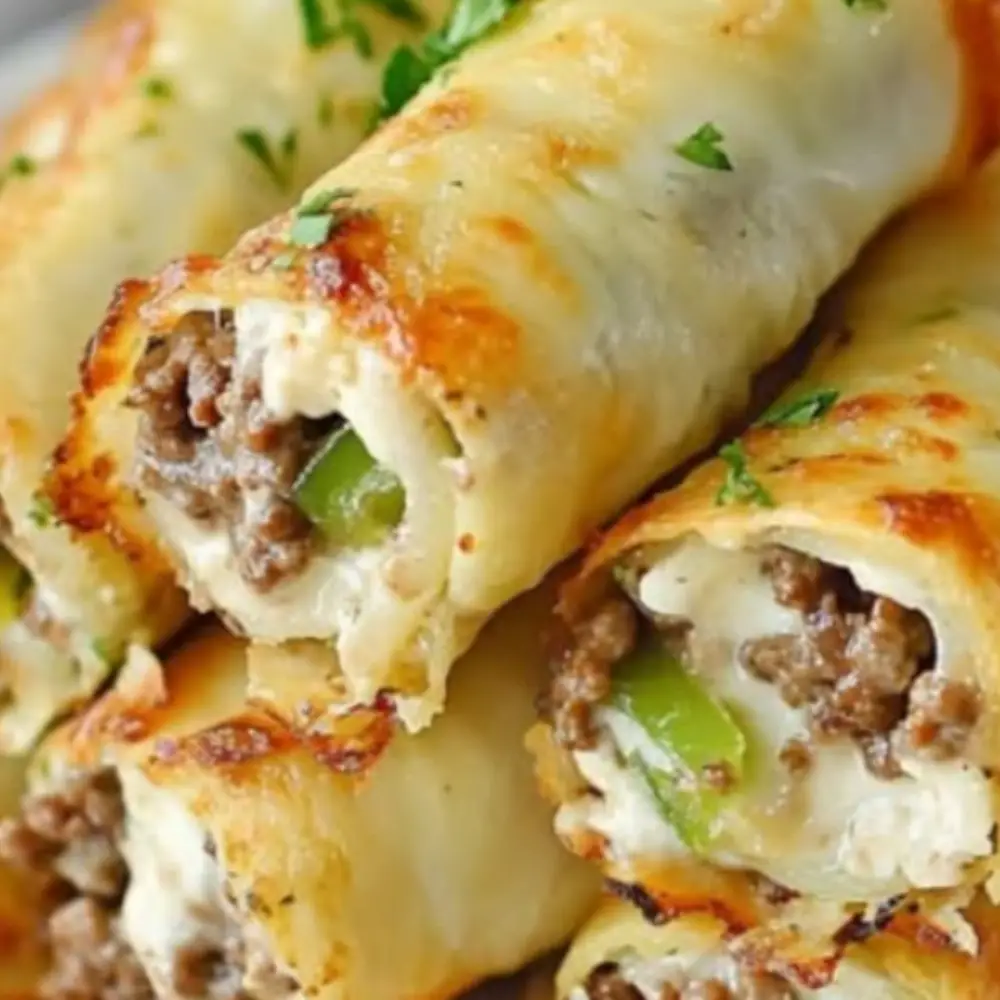 Keto Philly Cheesesteak Roll-Ups