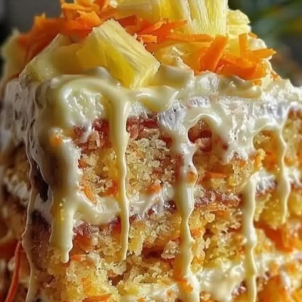 Hawaiian Carrot Pineapple Cake