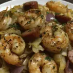 Fried Cabbage with Shrimp, Sausage & Bacon 3 Fried Cabbage with Shrimp, Sausage & Bacon