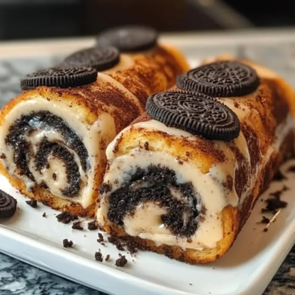 Oreo Cheesecake French Toast Rolls