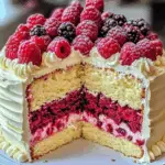 Heavenly White Chocolate Raspberry Cake 3 Heavenly White Chocolate Raspberry Cake
