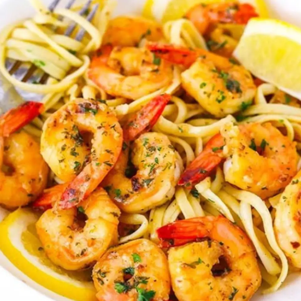 Garlic Butter Shrimp with Zoodles