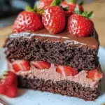 Chocolate Strawberry Cake 3 Chocolate Strawberry Cake