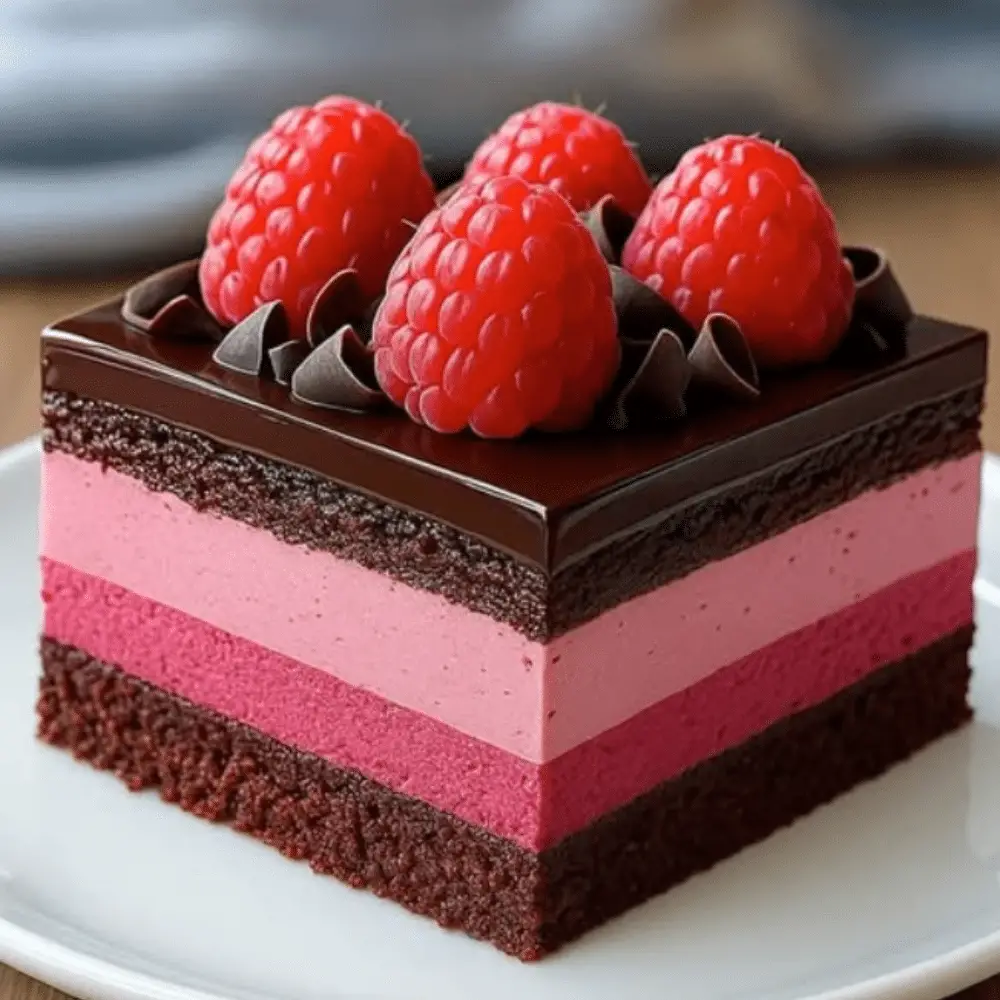 Chocolate Raspberry Mousse Cake