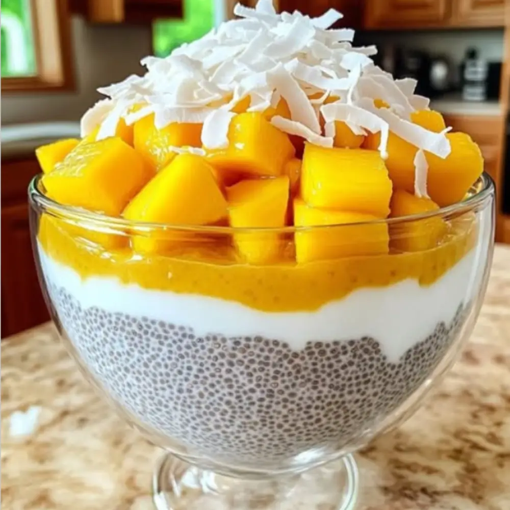Wholesome Mango Coconut Chia Pudding