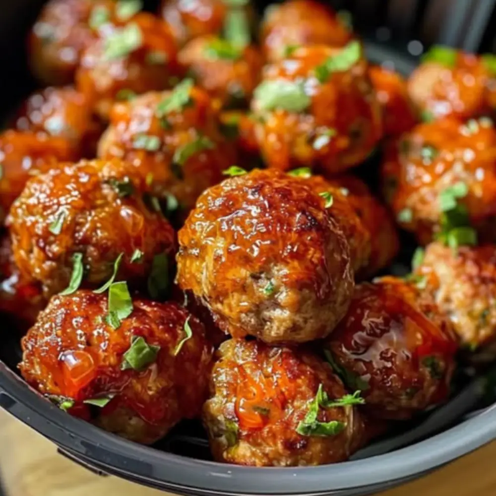 Crispy and Tender Air Fryer Turkey Meatballs