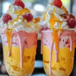 Golden Raspberry Cheesecake Milkshake Delights 3 Golden Raspberry Cheesecake Milkshake Delights