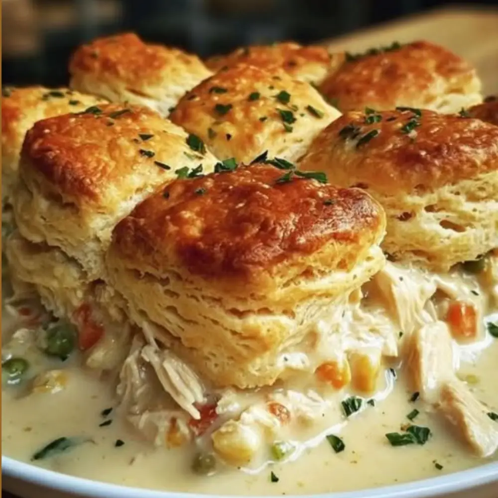 Chicken Biscuit Casserole