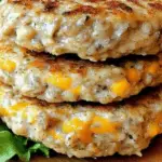 Cheddar Ranch Chicken Burgers 3 Cheddar Ranch Chicken Burgers
